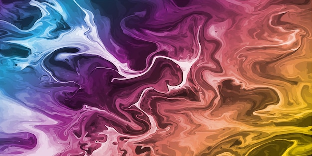 Colorful background with the effect of spreading liquid Liquid art for the design of backgrounds posters covers and creative ideas