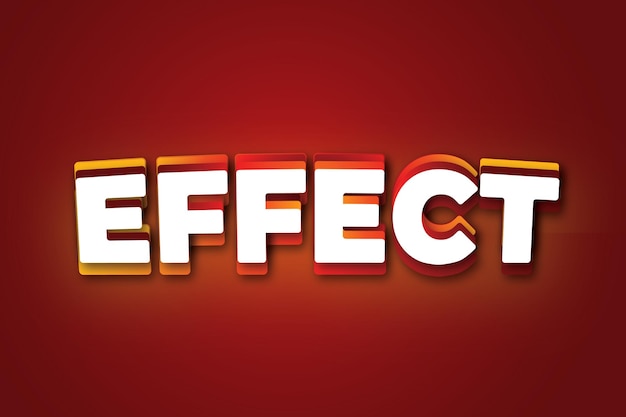 Colorful cinematic style text editing effect