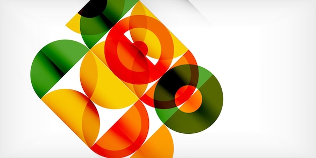colorful circle abstract background template for wallpaper banner presentation background
