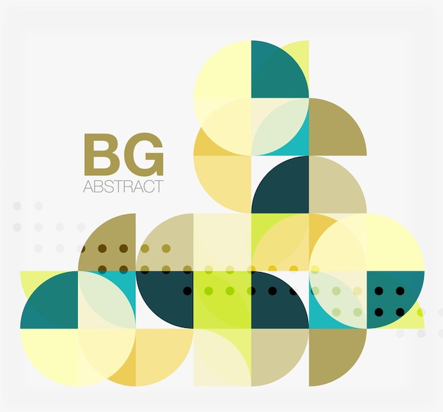 colorful circles modern abstract composition with text geometric background vector template background for workflow layout diagram number options or web design
