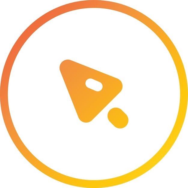 colorful cursor icon design featuring minimalist aesthetics