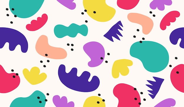 colorful cute doodle pattern background vector design