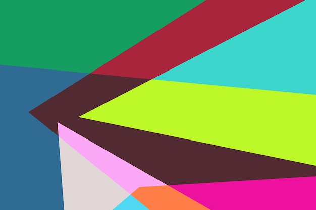 colorful flat abstract geometric psychedelic pop art poster background