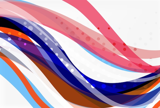 Colorful flowing wave abstract background Vector template background for workflow layout diagram number options or web design