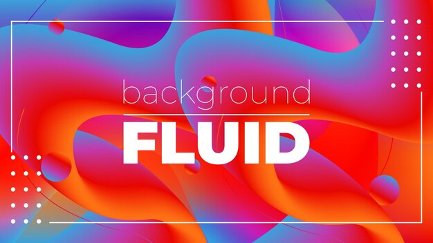 Colorful Fluid Abstract Composition