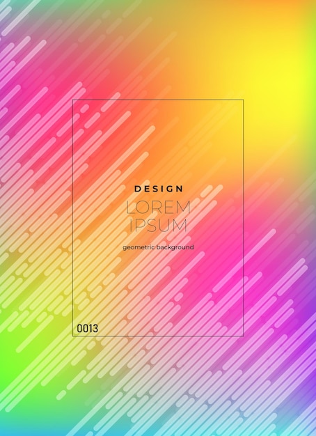 Colorful Geometric Background with Abstract Design