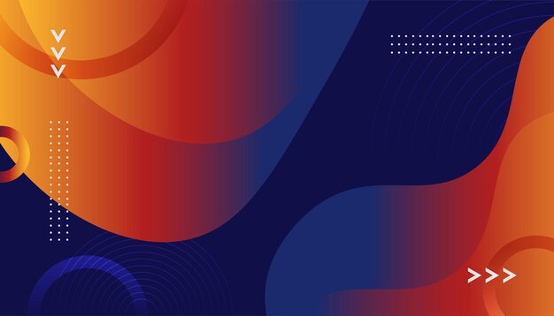 Colorful geometric background with fluid gradient shapes Modern abstract cover design