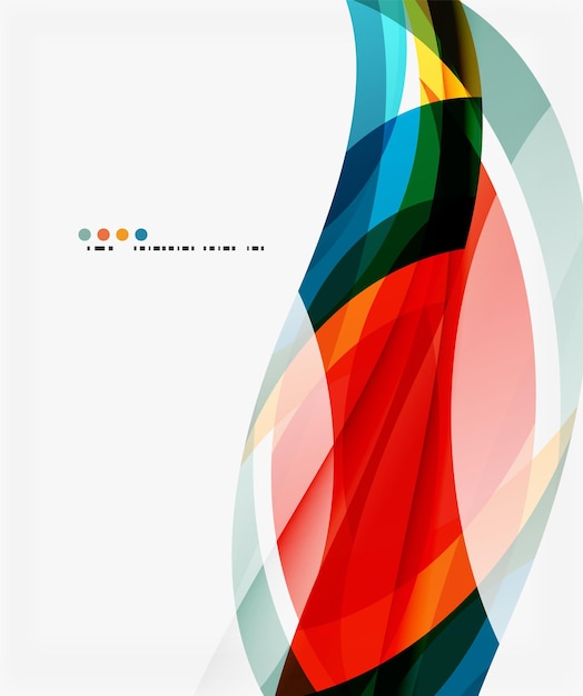 Colorful geometric wave abstract background