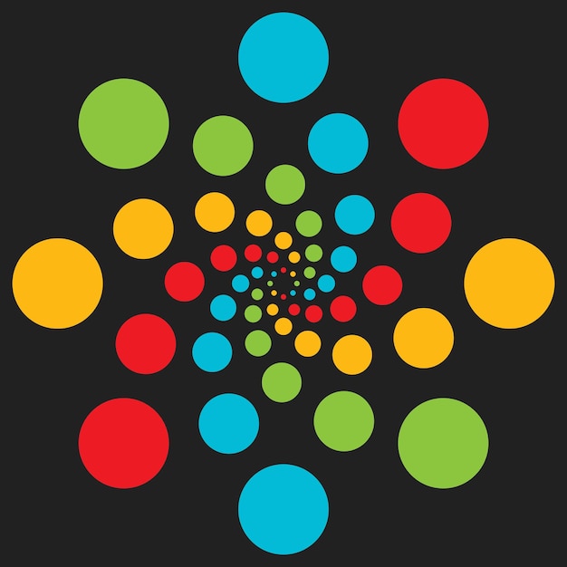 Colorful grain logo