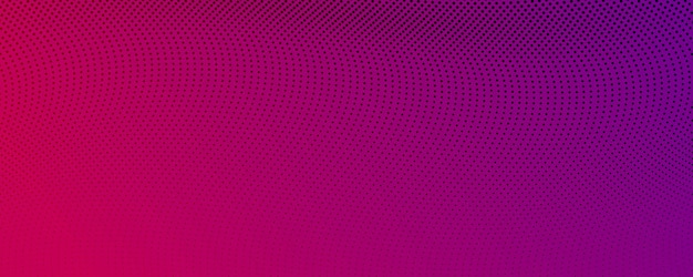 Colorful halftone background with flowing dots