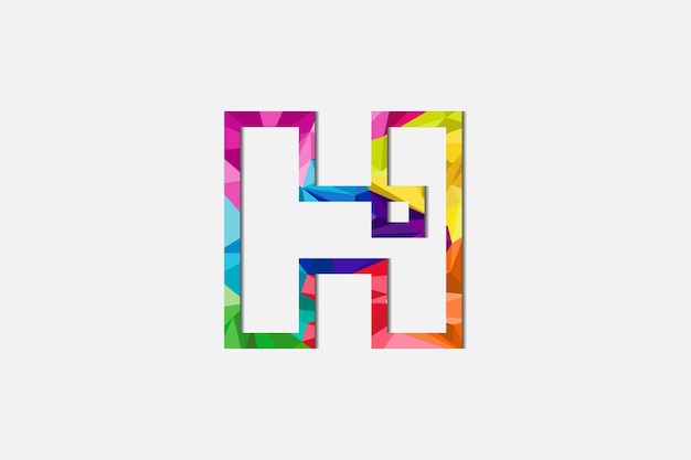 colorful letter h logo
