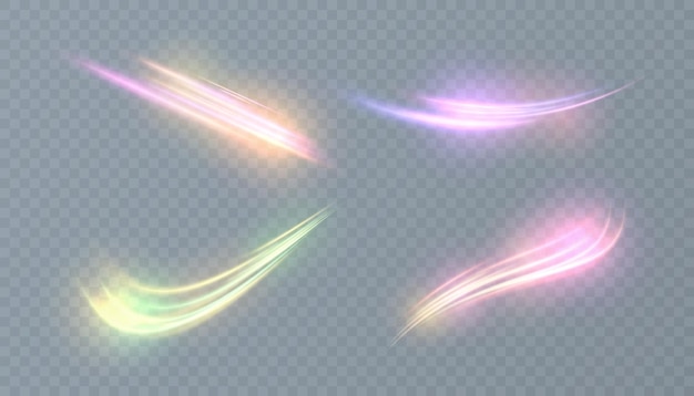 Colorful Light Trails