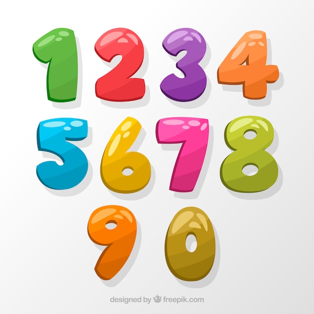 Colorful number collection