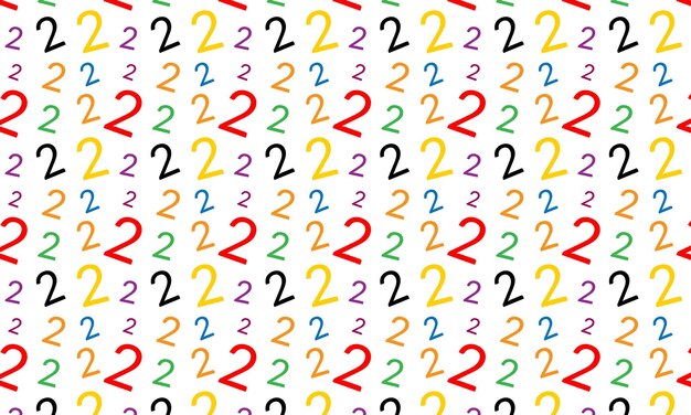 Colorful Number Two Pattern