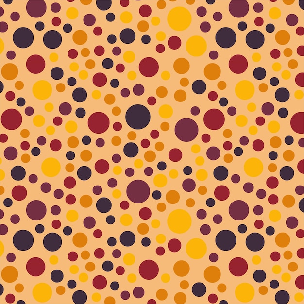 Colorful polka dot pattern
