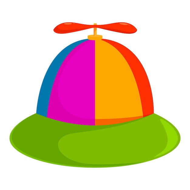 Colorful propeller hat spinning and bringing joy