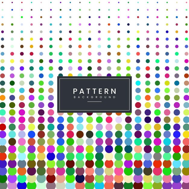 Colorful rainbow dots pattern design