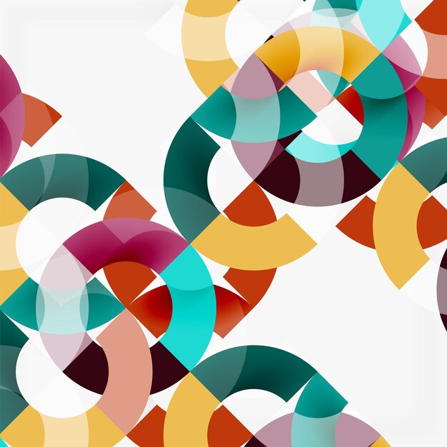 colorful rings on grey background modern geometric pattern design