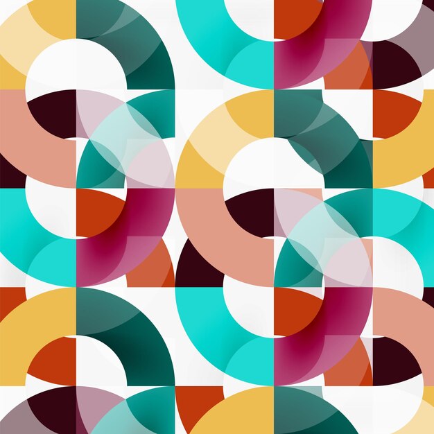 colorful rings on grey background modern geometric pattern design