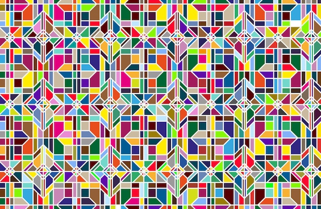 Colorful Stained Glass Pattern