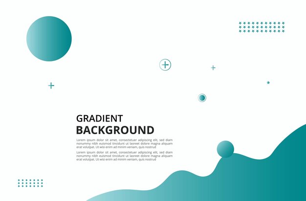 colorful template banner with gradient liquid shape and gradient colorful background