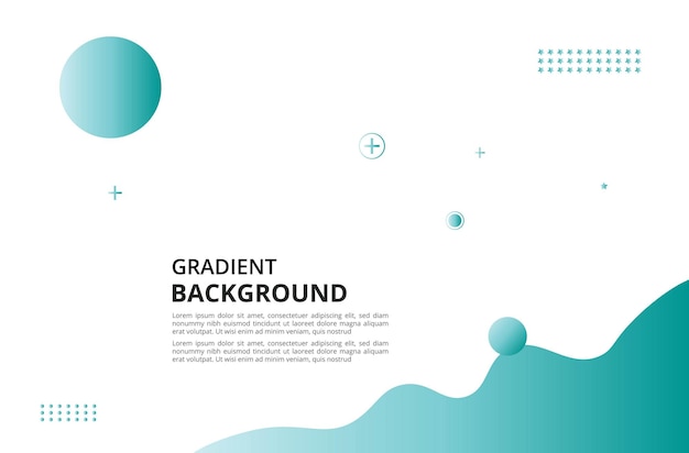 colorful template banner with gradient liquid shape and gradient colorful background