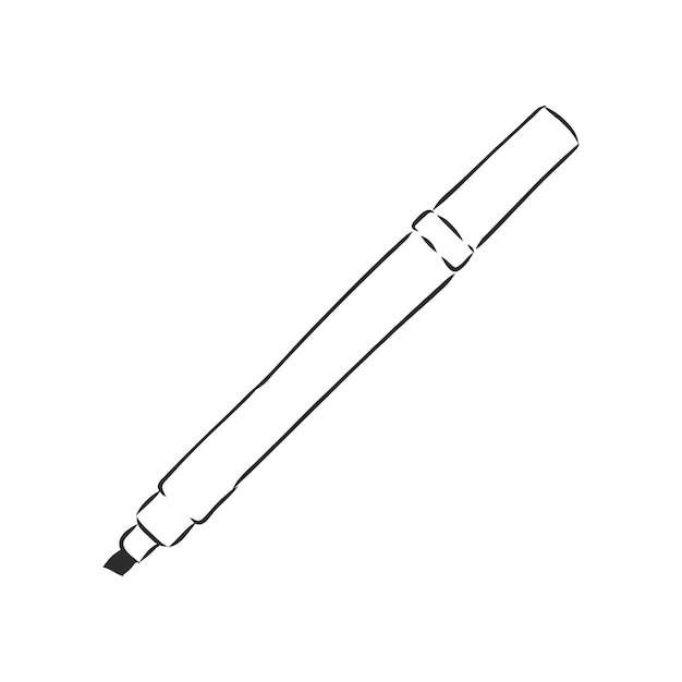 Colorful Vector markers set on a white background a photo of markers