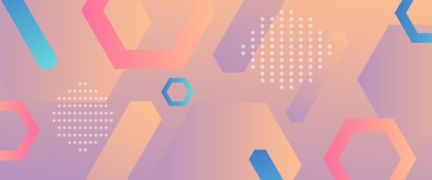 colorful vector minimalist simple gradient geometric modern abstract banner with shapes for website banners brochure posters flyer card and cover