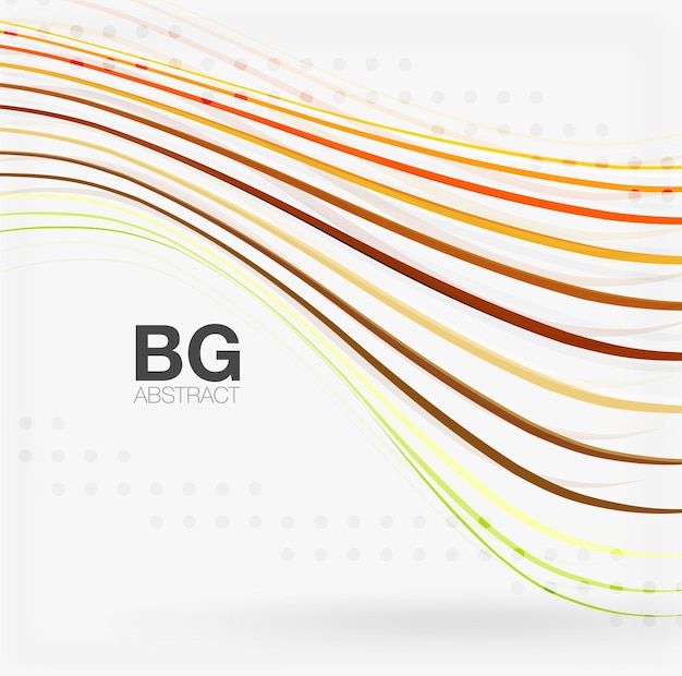 Colorful vector stripes on grey Modern technology or business web abstract background