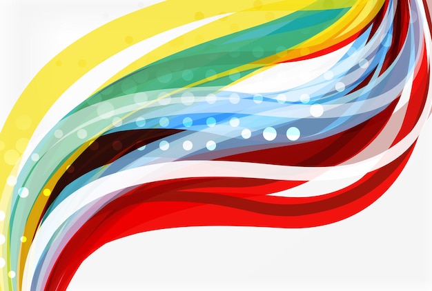 Colorful wave abstract background Vector template background for workflow layout diagram number options or web design