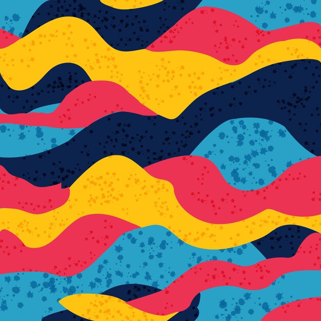 Colorful Wave pattern design
