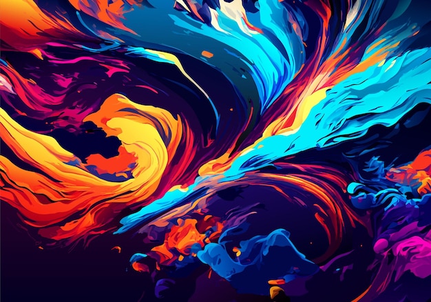 Colorful Wavy background luxury