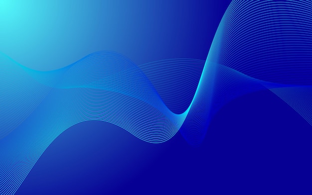 colorful wavy line abstract background vector illustration