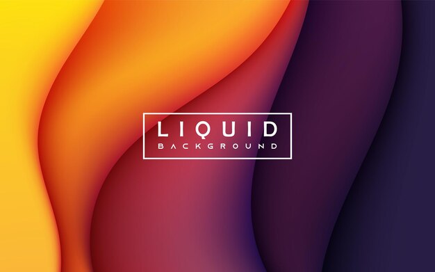 Colorful wavy liquid background smooth gradient color