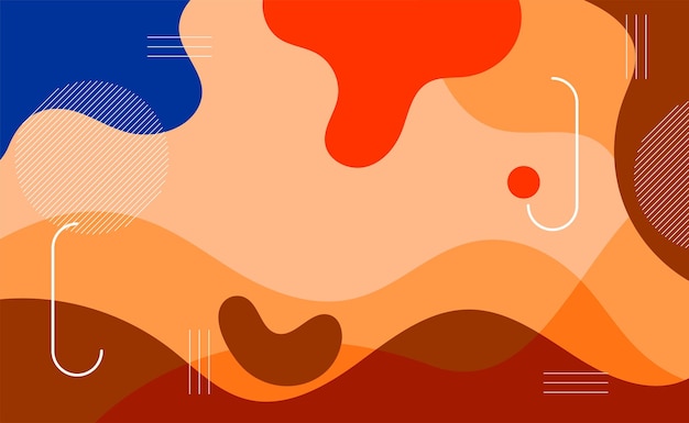 Colorfull Modern Abstrak wave background Premium Vector