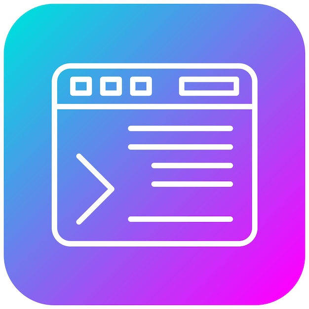 Command Line vector icon Can be used for Computer Programming iconset