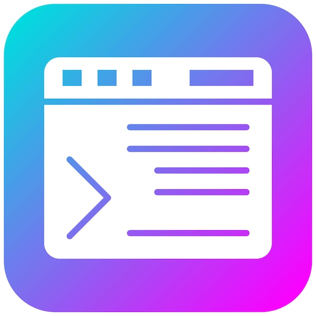 Command Line vector icon Can be used for Computer Programming iconset