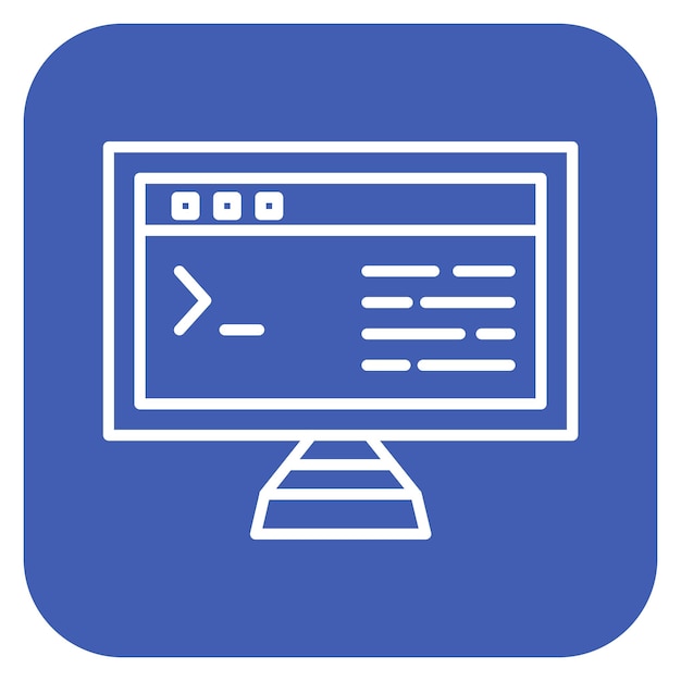 command line vector illustration