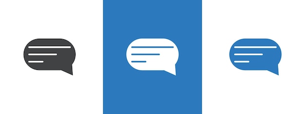Comment icon thin line illustration