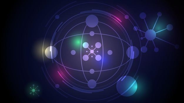 communication concept innovation background science and technology digital line blue background