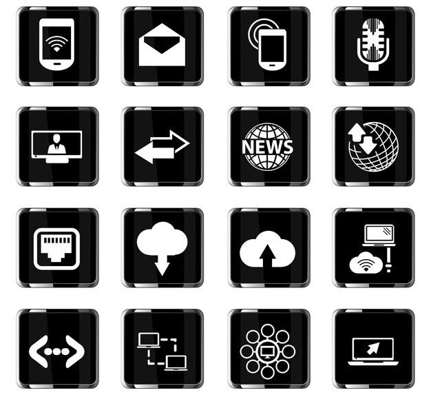 Communication vector icons for user interface design