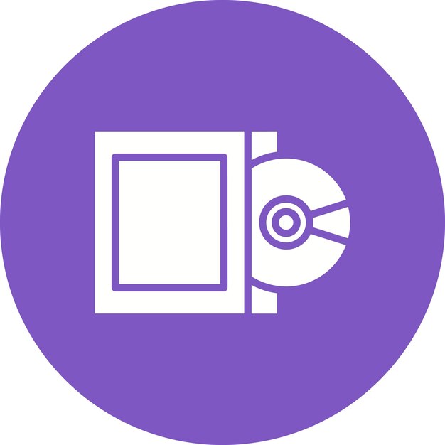 Compact Disk Vector Illustration Style