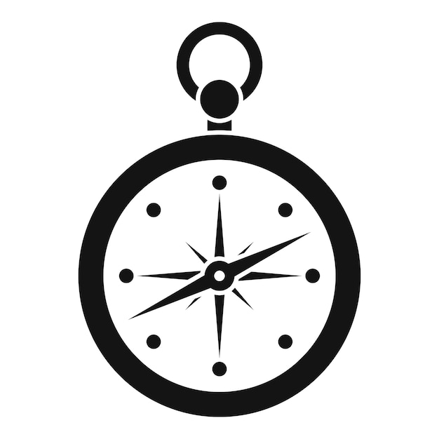 Compass icon Simple illustration of compass vector icon for web design isolated on white background