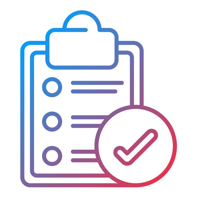 completed survey icon vector image can be used for customer feedback