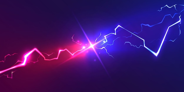 Composition of realistic gradient lightning