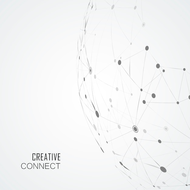Compound lines and dots, connected science