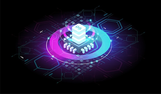 computation of big data center. internet traffic routing. energy station concept cloud storage technology. big data analysis algorithm.