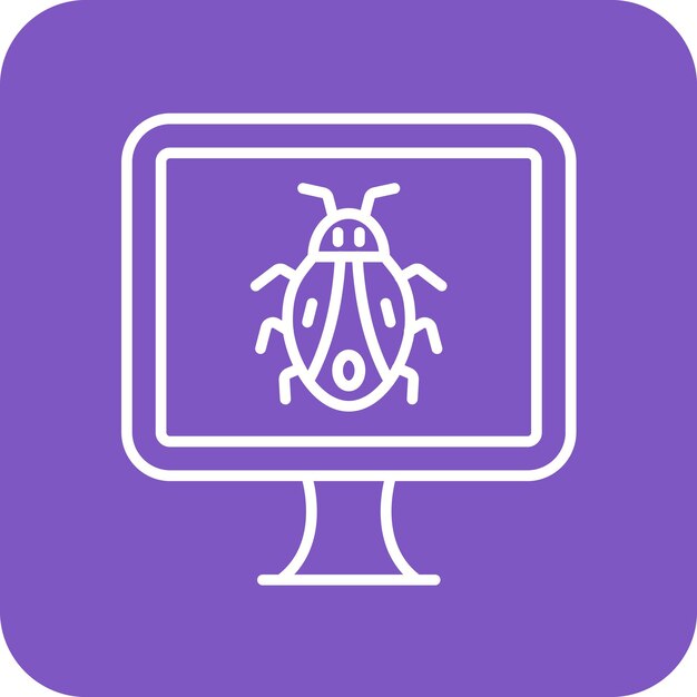 Computer Bug icon vector image Can be used for Security