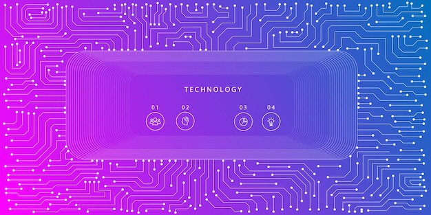 computer chip electronic circuit board vector for technology and finance concept and education