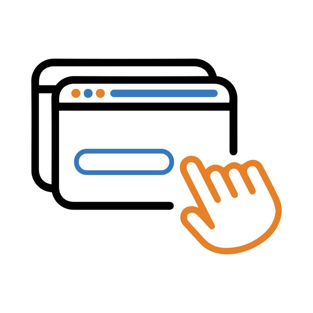 computer click web browser browser click icon
